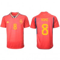 Koszulka piłkarska Hiszpania Koke #8 Strój Domowy MŚ 2022 tanio Krótki Rękaw
